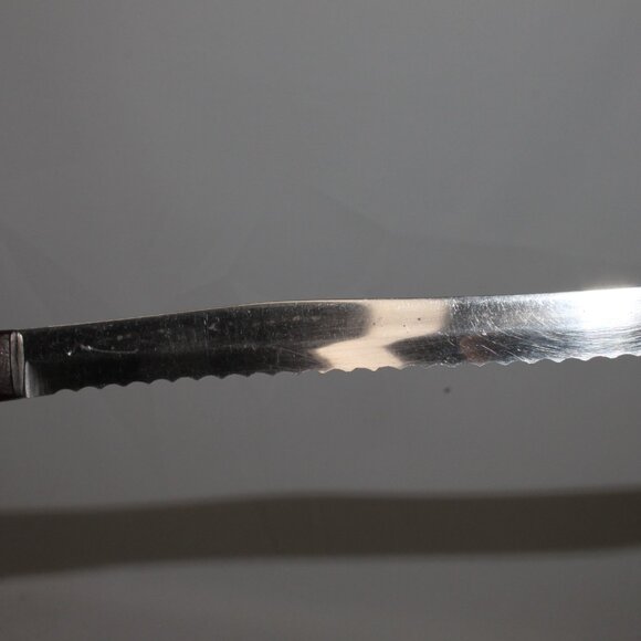 VTG FLINT ARROWHEAD STAINLESS WAVERLY EDGE SERRATED CUTTING STEAK KNIFE 8" BLADE - Picture 9 of 14